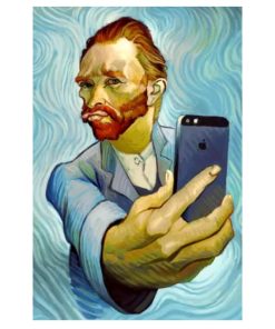 Van Gogh taking selfie