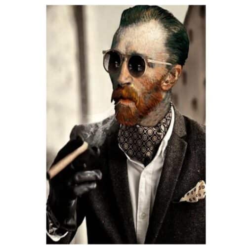Van Gogh with cigar