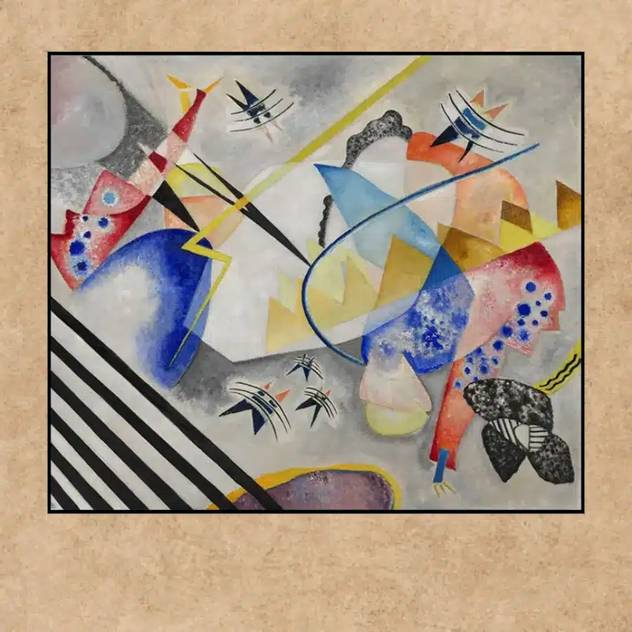 White Center by Wassily Kandinsky 1921 Printed on Canvas