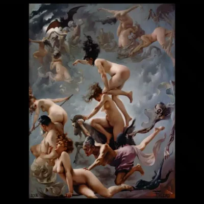 Witches on the Sabbath by Luis Ricardo Falero 1878