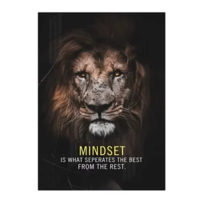 Animal Motivation Wall Art Printed on Canvas - Image 2