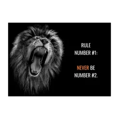 Animal Motivation Wall Art Printed on Canvas - Image 16