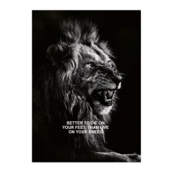 Animal Motivation Wall Art Printed on Canvas - Image 19