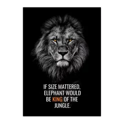 Animal Motivation Wall Art Printed on Canvas - Image 4