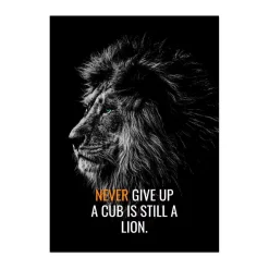 Animal Motivation Wall Art Printed on Canvas - Image 5