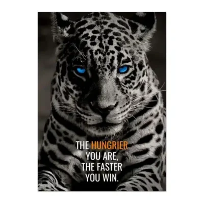 Animal Motivation Wall Art Printed on Canvas - Image 6