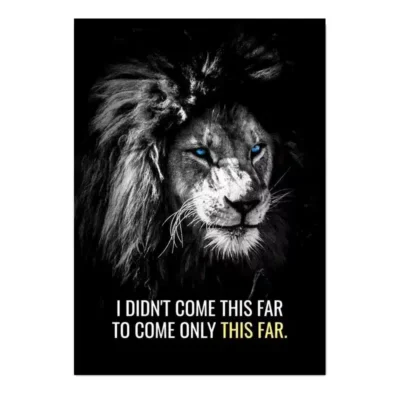 Animal Motivation Wall Art Printed on Canvas - Image 8