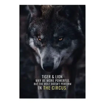 Animal Motivation Wall Art Printed on Canvas - Image 9
