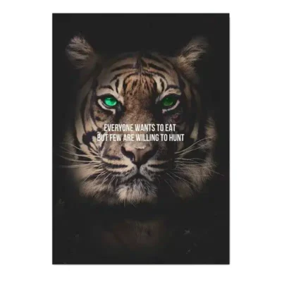 Animal Motivation Wall Art Printed on Canvas - Image 10