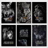 Animal Motivation Wall Art Printed on Canvas