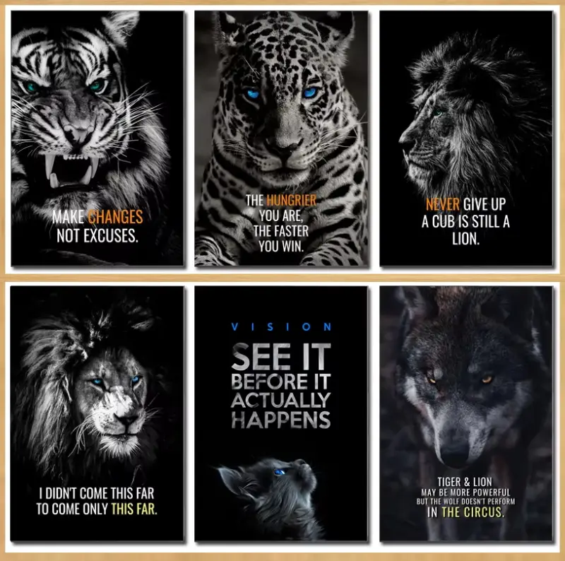 Animal Motivation Wall Art