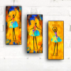 Ballet Girl Abstract Paintings Printed on Canvas