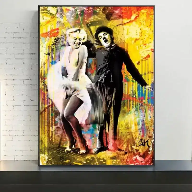 Graffiti Art Celebrities Paintings Printed on Canvas