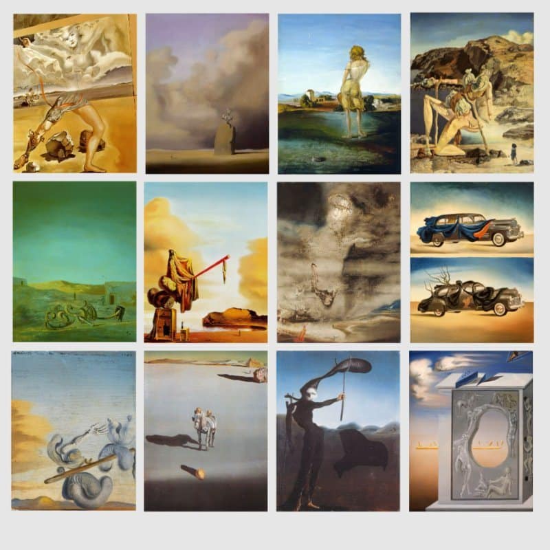 Great Paintings by Salvador Dalí Printed on Canvas