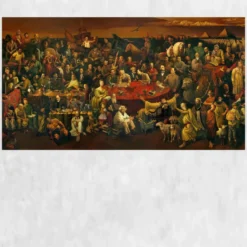 Historical Celebrities Oil Painting Printed on Canvas