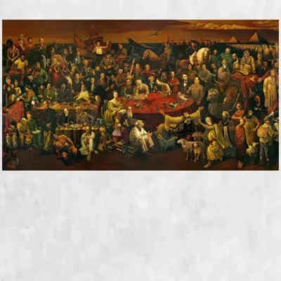 Historical Celebrities Oil Painting Printed on Canvas
