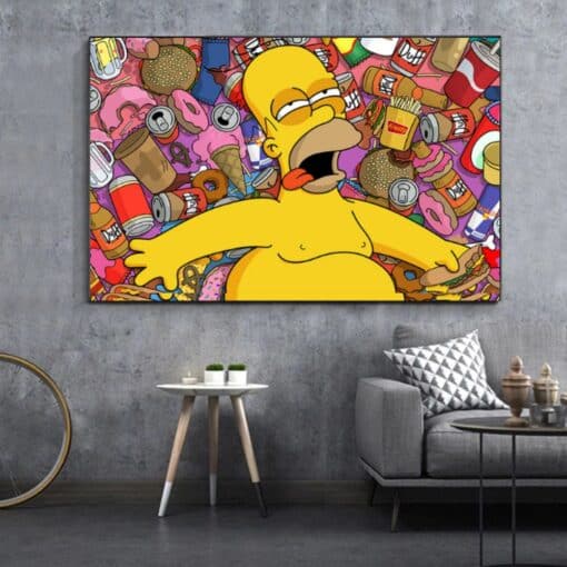 Homer Simpson into Junk Food