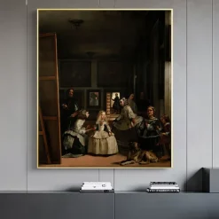 Las Meninas by Diego Velázquez 1656 Printed on Canvas