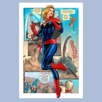Marvels Cartoon Superhero's Posters Printed on Canvas - Image 13