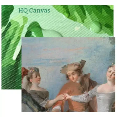 Noble Born European at 17th Century Painting Printed on Canvas - Image 4