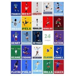 Popular Football Players Wall Art Printed on Canvas