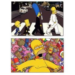 Simpson Family On Abbey Road