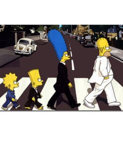 Simpson Family On Abbey Road