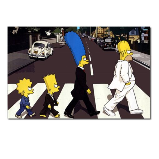 Simpson Family On Abbey Road