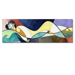 Sleeping Woman Abstract Painting