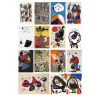 Abstract Artworks by Joan Miro Printed on Canvas