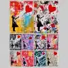 Abstract Banksy Graffiti Paintings Printed on Canvas