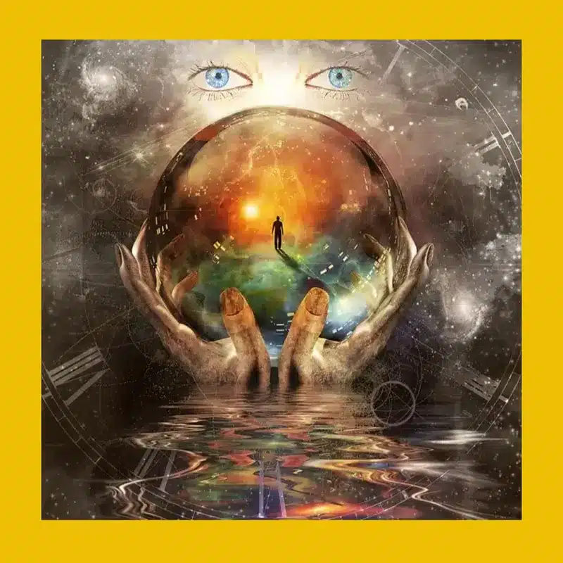 Abstract Crystal Ball Art