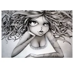 Abstract Girl Wall Art
