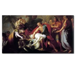 Achilles Lamenting the Death of Patroclus Painting by Gavin Hamilton c.1760