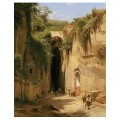 Antonie Sminck Pitloo 1826 The Grotto of Posillipo at Naples