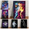Astronaut Graffiti Wall Art Printed on Canvas