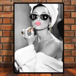 Audrey Hepburn Wall Art Picture Printed on Canvas