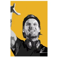 Avicii DJ Musician and Songwriter Paintings Printed on Canvas - Image 4