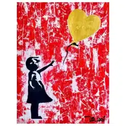 Abstract Banksy Graffiti Paintings Printed on Canvas - Image 3