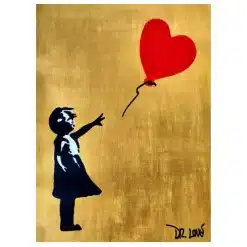 Abstract Banksy Graffiti Paintings Printed on Canvas - Image 4