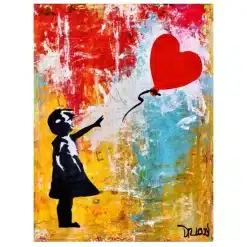 Abstract Banksy Graffiti Paintings Printed on Canvas - Image 5
