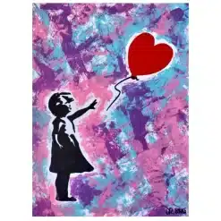 Abstract Banksy Graffiti Paintings Printed on Canvas - Image 10