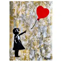 Abstract Banksy Graffiti Paintings Printed on Canvas - Image 12