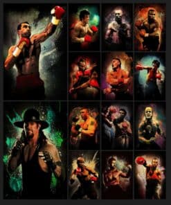 Boxing and Martial Arts Sports Athletes Artworks Printed on Canvas