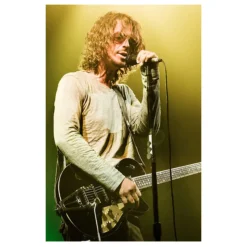 Vocal and Guitarist Chris Cornell Pictures Printed on Canvas - Image 13
