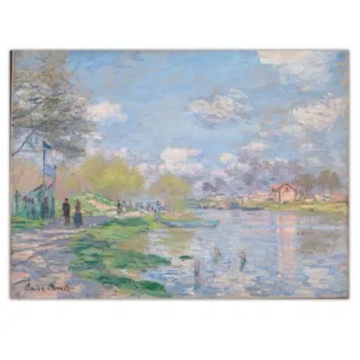 Claude Monet 1875 Spring by the Seine