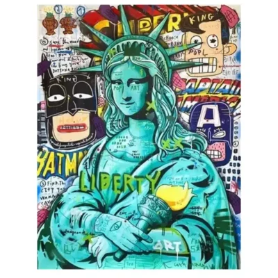 Colorful Abstract Graffiti Paintings Printed on Canvas - Image 3