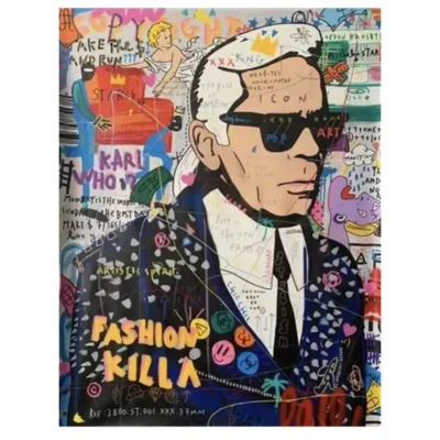 Colorful Abstract Graffiti Paintings Printed on Canvas - Image 5