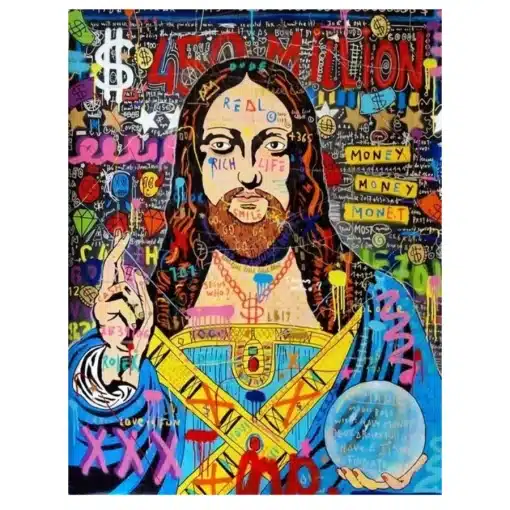 Colorful Abstract Graffiti Paintings Printed on Canvas - Image 7