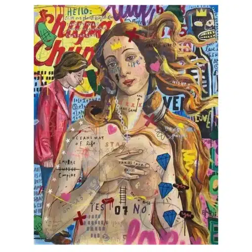 Colorful Abstract Graffiti Paintings Printed on Canvas - Image 8